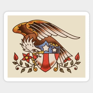 American Traditional Eagle and Shield Magnet